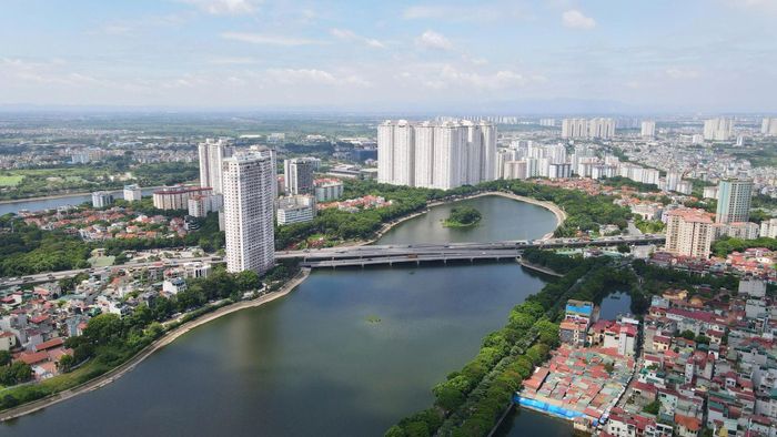 Một góc thành phố Hà Nội nhìn từ trên cao. Ảnh: Phạm Hùng