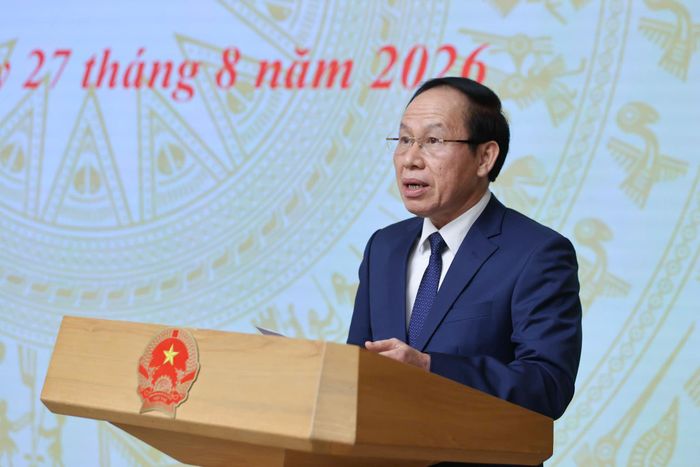 Phó Thủ tướng Chính phủ Lê Tiến Châu phát biểu khai mạc hội nghị. Ảnh: Viết Thành