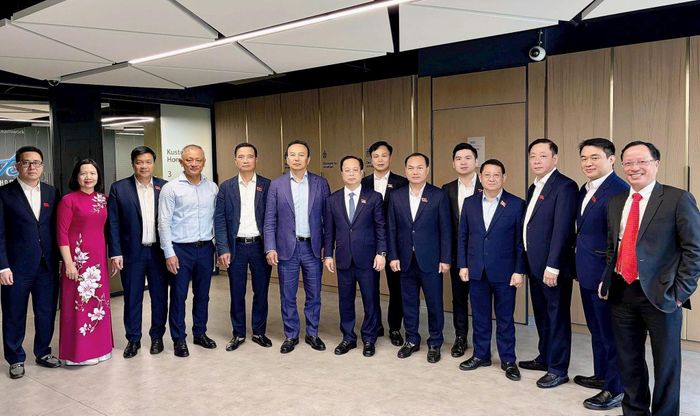Đoàn quan tâm đến kinh nghiệm của Kusto Group trong đầu tư dài hạn, phát triển bất động sản, phát triển khu đô thị và huy động các nguồn lực. Ảnh: HĐND