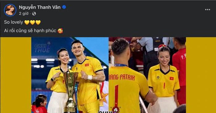 MC Vân Hugo thích thú với màn công khai tình cảm của Hoàng Oanh và Lê Giang Patrik.