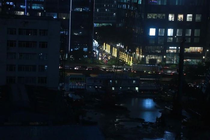 Hình ảnh đường Vành đai 3 ngay nút giao cầu Mai Dịch ghi nhận lúc 18h10 - (ảnh Nhật Tân).