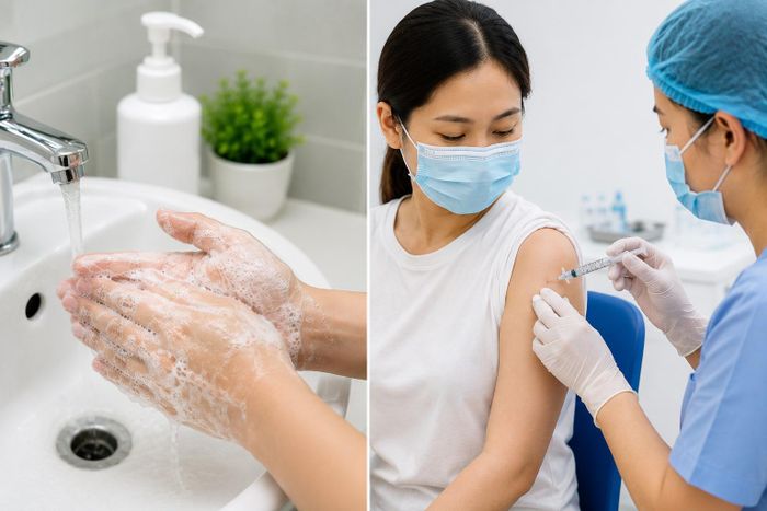 Tiêm vaccine đầy đủ, vệ sinh cá nhân... là những biện pháp phòng ngừa dịch bệnh.