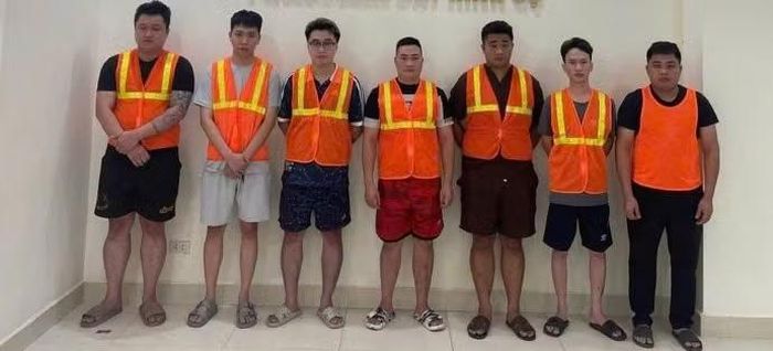 Các đối tượng tại cơ quan Công an