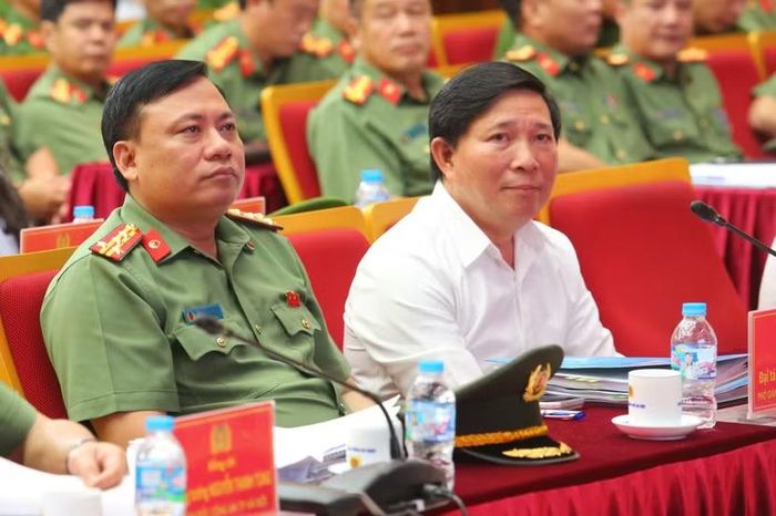 Các đồng chí trong Ban Giám đốc CATP dự Hội nghị