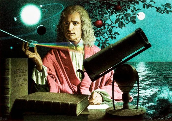 Isaac Newton PRS là một nhà toán học, nhà vật lý, nhà thiên văn học, nhà thần học, và tác giả người Anh, người được công nhận rộng rãi là một trong những nhà toán học vĩ đại nhất. Ảnh: Wordpress.