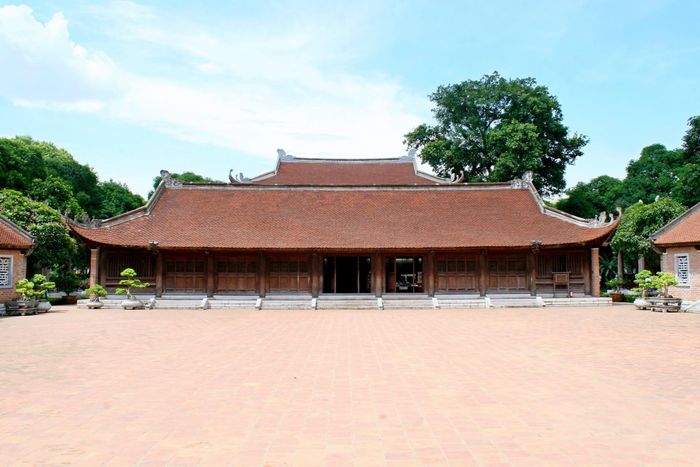 Nhà Thái Học trong khuôn viên Văn Miếu - Quốc Tử Giám. Ảnh: Di tích Văn Miếu - Quốc Tử Giám.
