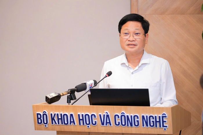 Ông Nguyễn Khắc Lịch tại sự kiện của Bộ KH&CN chiều 28/8. Ảnh: Mai Hà.