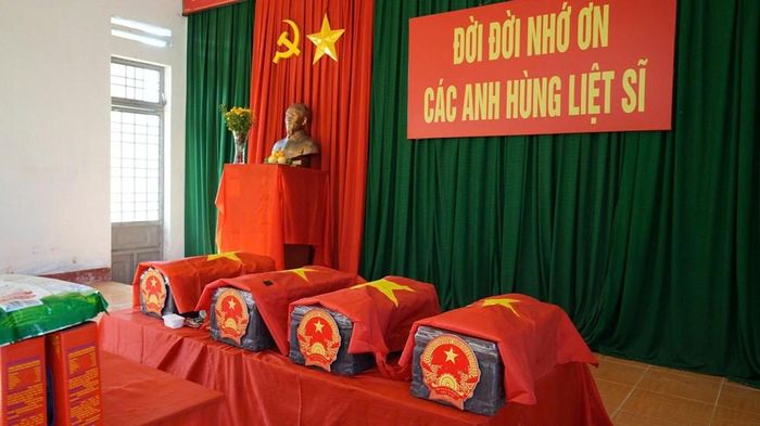 Hài cốt liệt sĩ đã được tìm kiếm, quy tập tại Gò Tràm