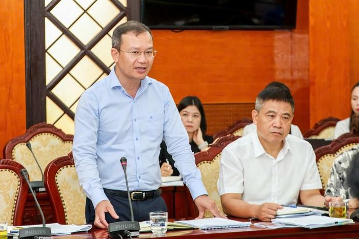 Phó Cục trưởng Cục Thể dục Thể thao Việt Nam Nguyễn Hồng Minh phát biểu