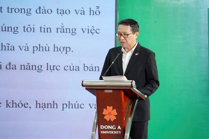 Ông Mori Takero - Tổng Lãnh sự Nhật Bản tại Đà Nẵng phát biểu tại chương trình
