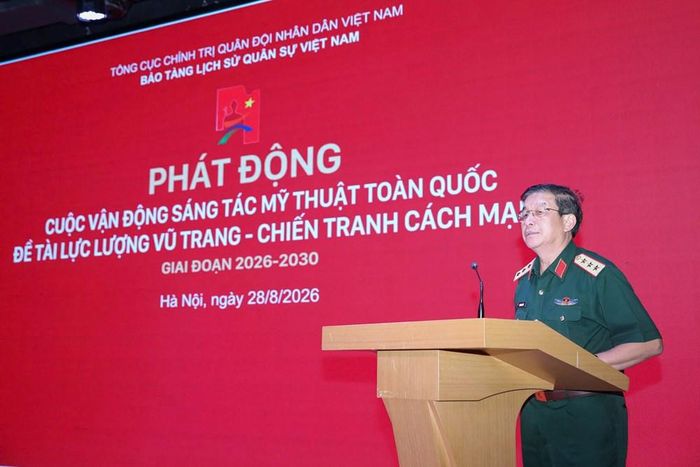 Thượng tướng Trương Thiên Tô phát biểu chỉ đạo tại lễ phát động