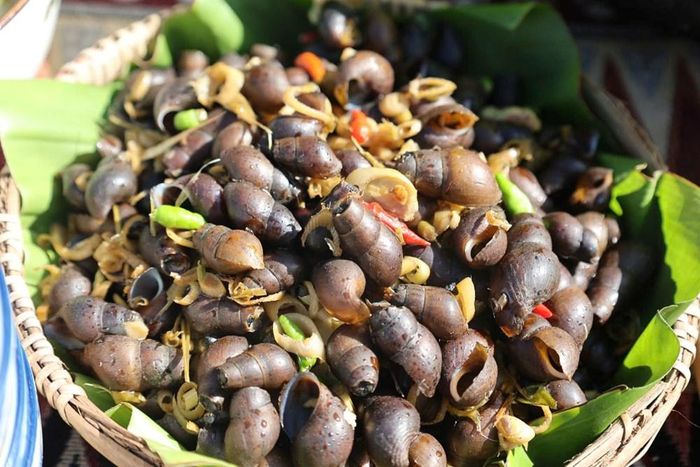 Ốc đá mang hương vị đặc trưng của vùng núi Thanh Bồng