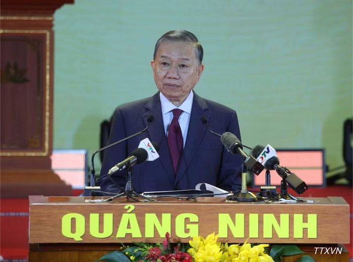 Tổng Bí thư, Chủ tịch nước Tô Lâm phát biểu chỉ đạo. (Ảnh: Thống Nhất - TTXVN)