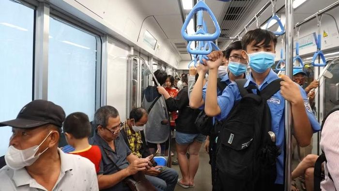 Tuyến Metro số 1 tăng từ 228 lượt/ngày lên 264 lượt/ngày, giờ hoạt động. (Ảnh: VÕ LÊ)
