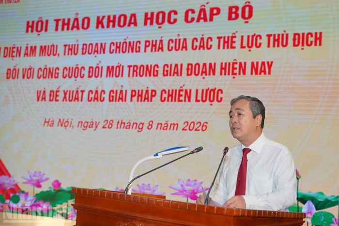 Đồng chí Ngô Đông Hải phát biểu kết luận tại hội thảo.