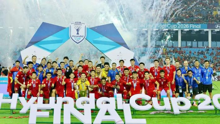 Đội tuyển Việt Nam lên ngôi vô địch ASEAN Championship 2026. (Ảnh: VFF)
