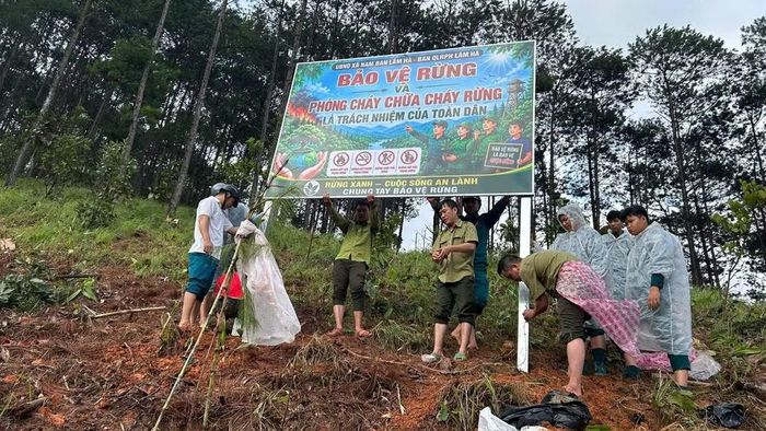 Các đơn vị tăng cường công tác bảo vệ rừng và phòng cháy, chữa cháy rừng. (ẢNH: QUÝ NGỌC)