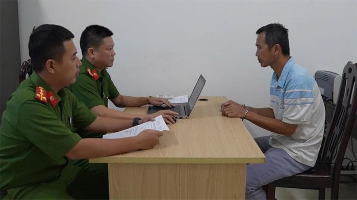 N.V.C tại cơ quan CSĐT. Ảnh: Công an Nghệ An/baophapluat.vn