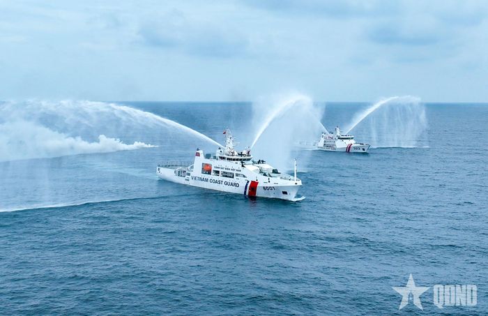 Huấn luyện trên biển. Ảnh: CTV