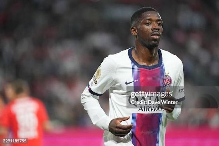 Dembele bất ngờ căng thẳng với huấn luyện viên Luis Enrique. Ảnh: Getty