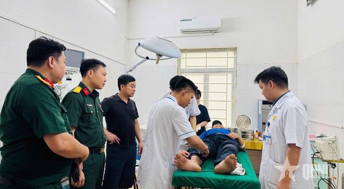 Nạn nhân đã được cấp cứu kịp thời. 