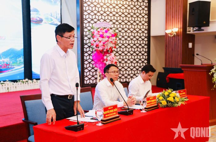  Đồng chí Nguyễn Ngọc Hiền, Tổng biên tập Báo Lao động phát biểu.
