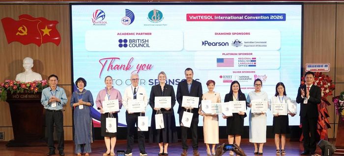 BTC tri ân Nhà Tài trợ Hội thảo Quốc tế VietTESOL năm 2026.