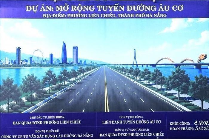 Phối cảnh Dự án mở rộng đường Âu Cơ.