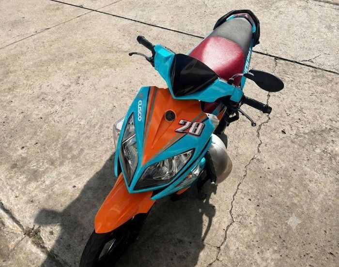 Chiếc xe là phương tiện gây án bị công an tạm giữ phục vụ điều tra, xử lý. Ảnh: CA
