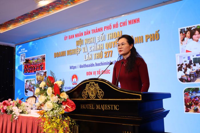  Phó Giám đốc Sở GD-ĐT TPHCM Lê Thụy Mỵ Châu cho biết, Sở GD-ĐT TPHCM sẽ làm đầu mối tiếp nhận thông tin phản ánh của các doanh nghiệp 