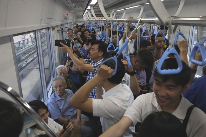 Tuyến metro số 1 Bến Thành - Suối Tiên sẽ hoạt động đến 23 giờ trong dịp lễ 2-9. Ảnh: QUỐC HÙNG