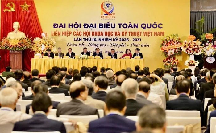 Đại hội đại biểu toàn quốc Liên hiệp các Hội Khoa học và Kỹ thuật Việt Nam lần thứ IX, nhiệm kỳ 2026-2031. (Ảnh: L.H)