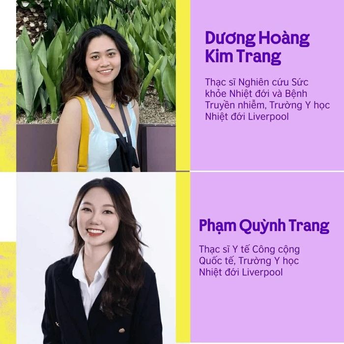 Hai học giả nhận học bổng Women in STEM. (Nguồn: Hội đồng Anh)