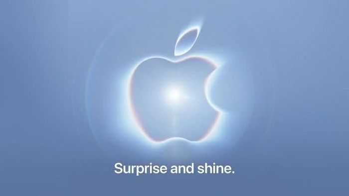 Thông tin sự kiện “Surprise and Shine” được Apple đăng tải trên trang web của hãng.