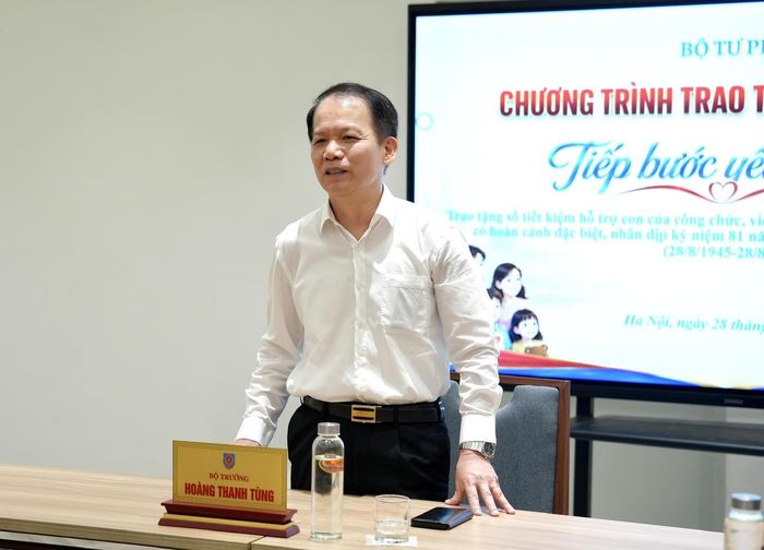 Bộ trưởng Hoàng Thanh Tùng phát biểu tại chương trình.