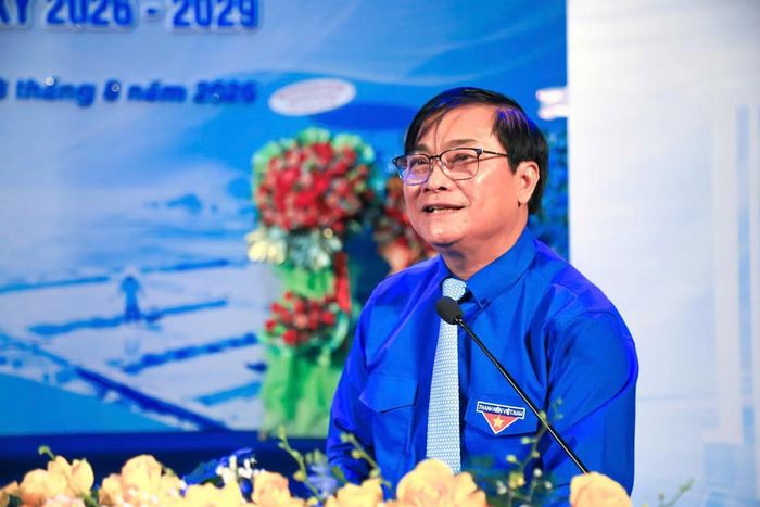 Ông Nguyễn Ngọc Toàn - Phó Chủ tịch Trung ương Hội LHTN Việt Nam, Tổng Biên tập Báo Thanh Niên phát biểu chỉ đạo tại đại hội.