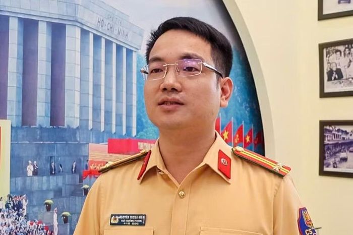 Trung tá Nguyễn Trung Kiên, Phó Trưởng phòng CSGT Hà Nội.
