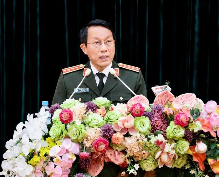Đại tướng Lương Tam Quang ghi nhận những thành quả mà Công an Quảng Ninh đã đạt được.