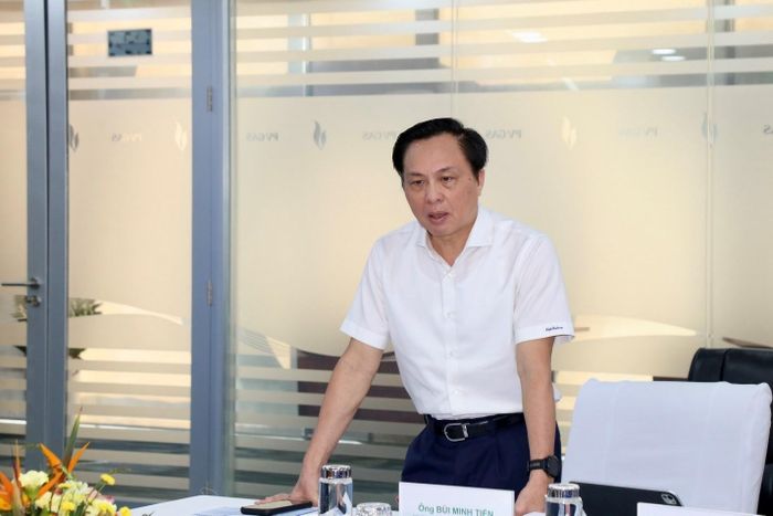 Ông Bùi Minh Tiến – Bí thư Đảng ủy, Người đại diện phần vốn của PETROVIETNAM tại PV GAS phát biểu