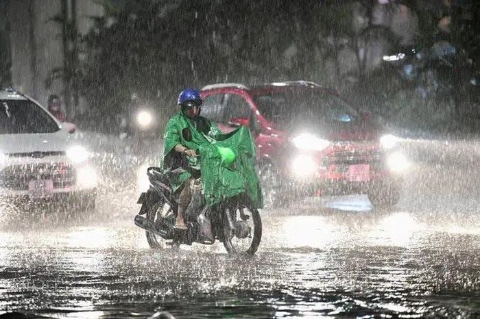 Ngày 28/8, miền Bắc mưa dông.