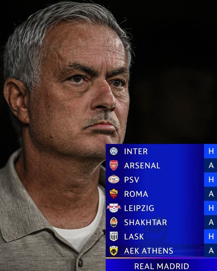 Real Madrid của Mourinho được phân cặp dễ thở