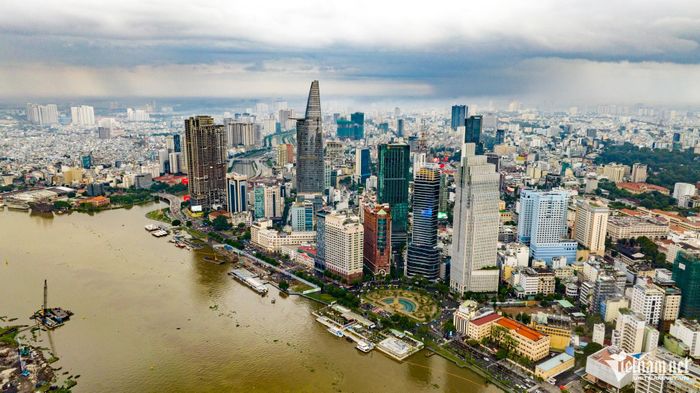 Một góc TPHCM nhìn từ trên cao. Ảnh: Hoàng Hà