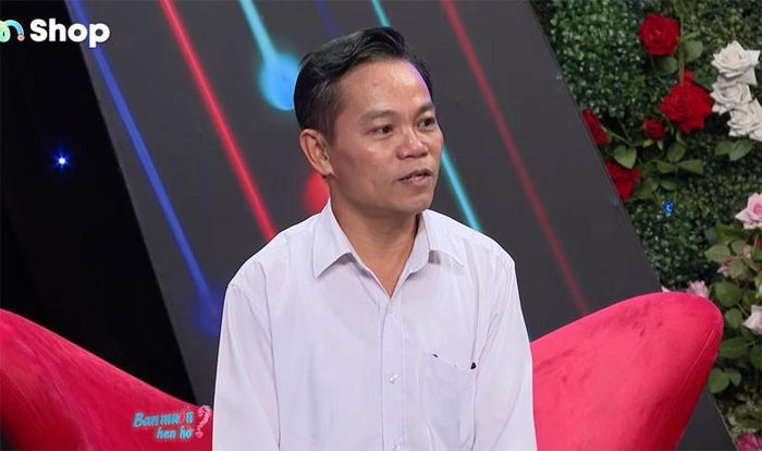 Anh Quân mong tìm được người vợ hiền dịu. Ảnh cắt từ clip