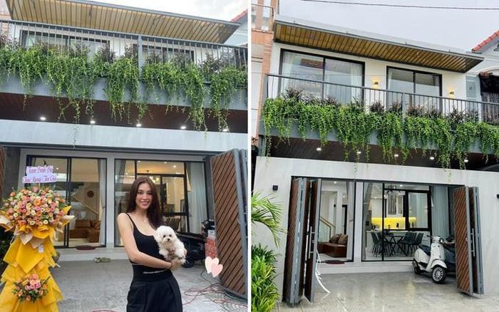 Căn nhà khang trang hoa hậu Tiểu Vy tặng bố mẹ sau những thành công trong công việc.