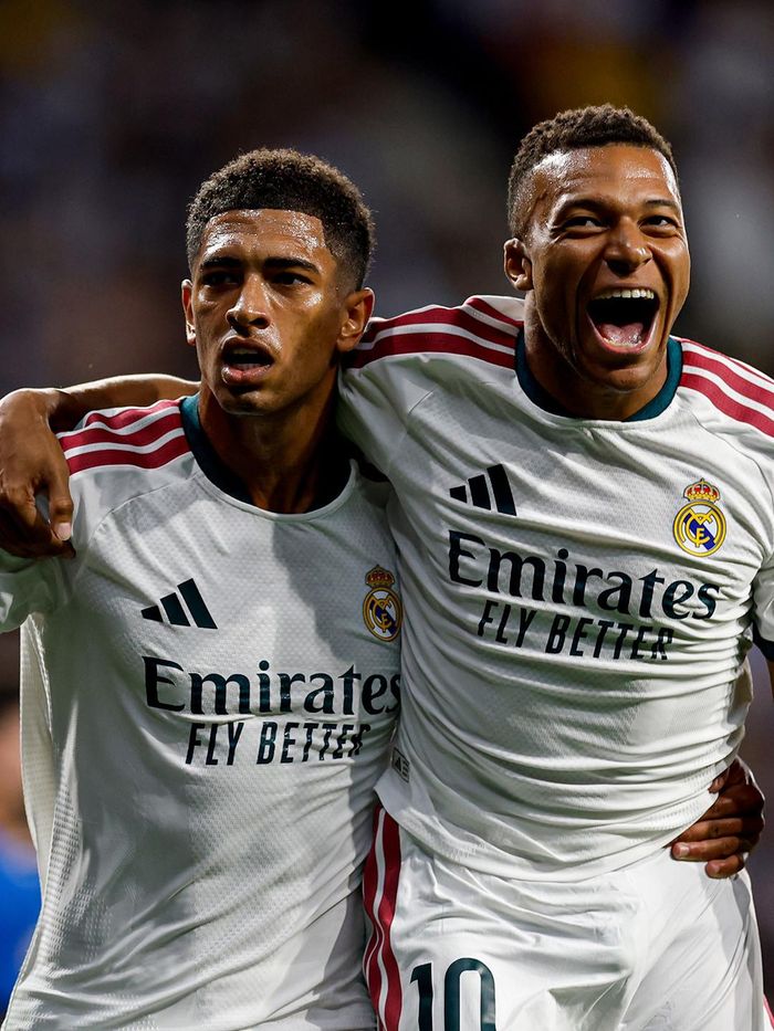 Real Madrid khởi đầu toàn thắng dưới thời Mourinho, trong đó cả Mbappe và Jude Bellingham đều chơi tưng bừng. Ảnh: Real Madrid
