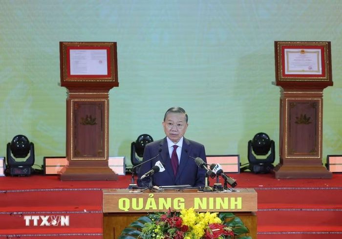 Tổng Bí thư, Chủ tịch nước Tô Lâm phát biểu chỉ đạo. (Ảnh: Thống Nhất/TTXVN)