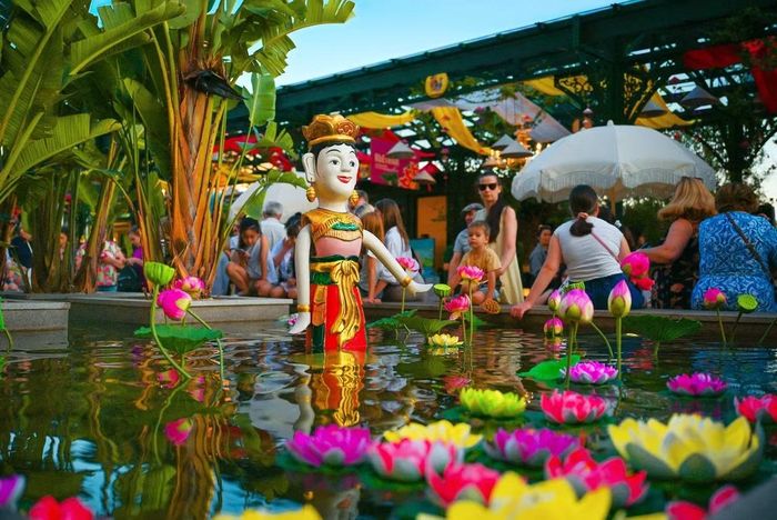 Nghệ thuật múa rối nước được quảng bá trong khuôn khổ Lễ hội văn hóa Việt Nam, tại Moscow. (Ảnh: Ủy ban Du lịch Thành phố Moscow)