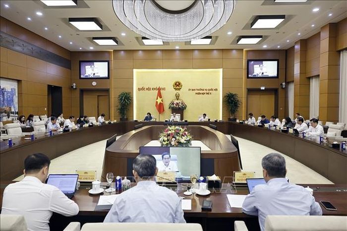 Chủ tịch Quốc hội Trần Thanh Mẫn phát biểu. Ảnh: Doãn Tấn/TTXVN