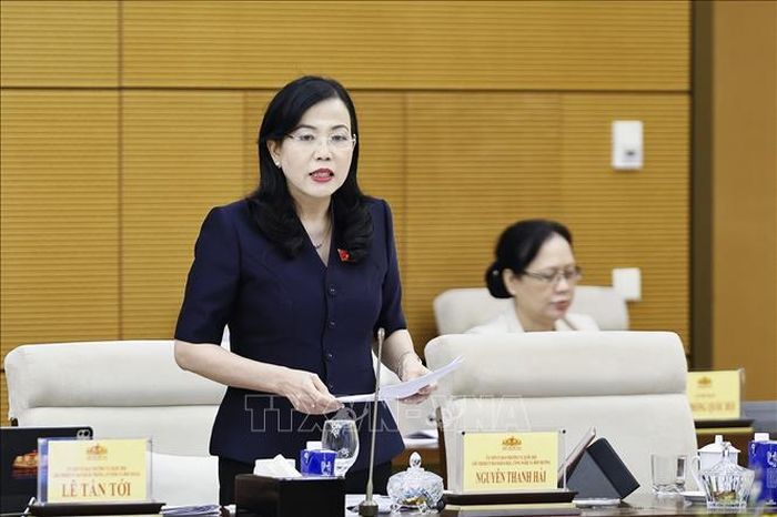 Chủ nhiệm Ủy ban Khoa học, Công nghệ và Môi trường của Quốc hội Nguyễn Thanh Hải phát biểu. Ảnh: Doãn Tấn/TTXVN