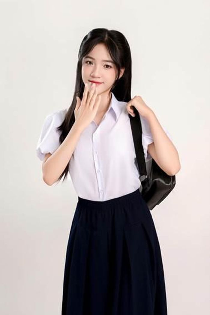 Nét đáng yêu của cô "bộ đội nhí" xứ Đoài